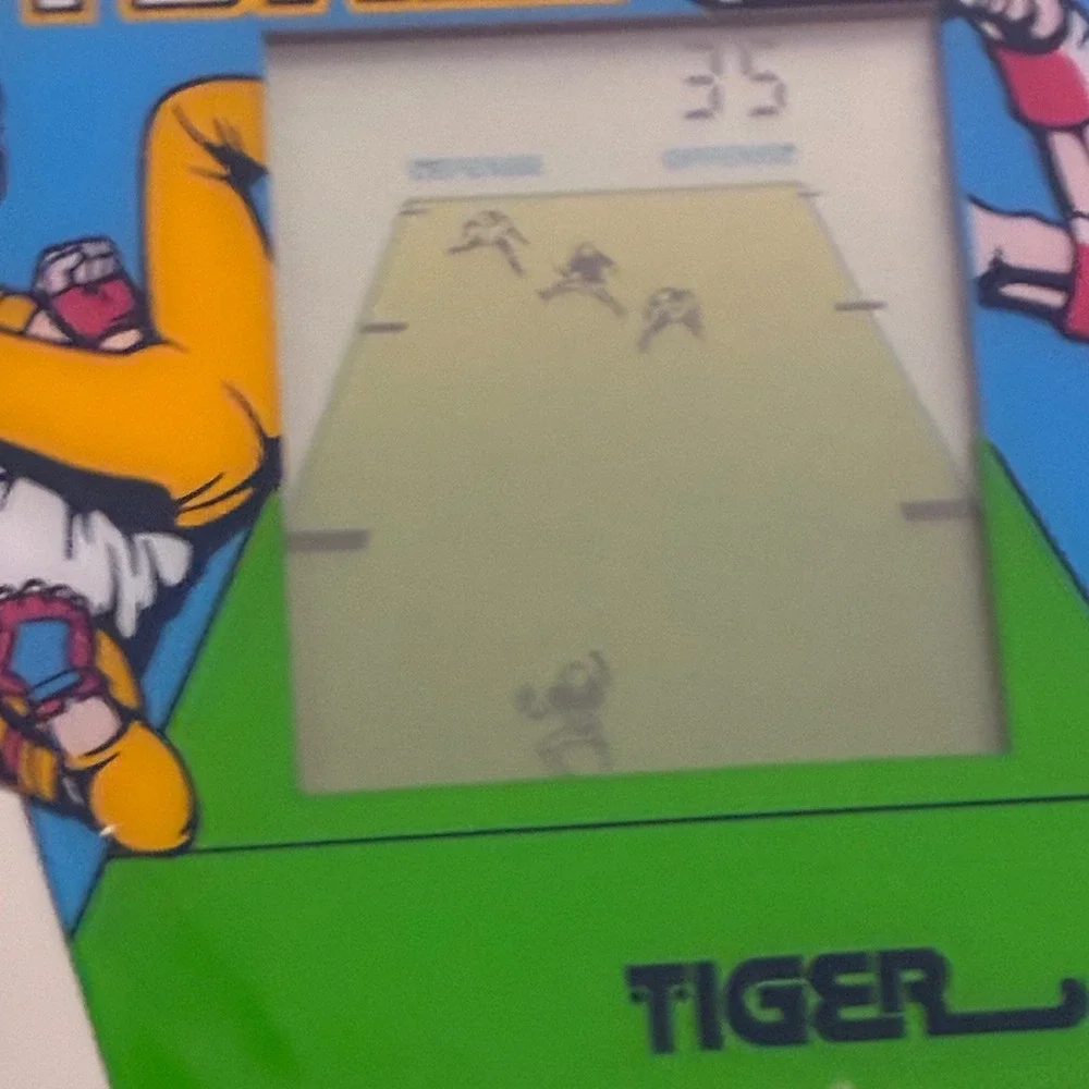 Vintage Tiger Electronic Football Handheld LCD Game 1987 Tested Works